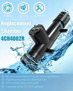 4CH4002-R Pool Ionizer Replacement Chamber for Hybrid Treatment System, Fits Above-Ground & In-Ground Pools, Hot Tubs, Spas up to 40,000 Gallons, Easy Setup