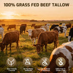 AKOFIC Beef Tallow for Skin, Tallow and Honey Balm, Organic Grass-Fed Beef Tallow for Face with Raw Honey and Beeswax, Body & Face Moisturizer for Dry/Sensitive Skin, Natural Formula, Light Scent
