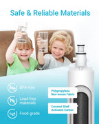 AQUA CREST AQF-FF19C Replacement for GE® RPWFE®, RPWF (with CHIP) Refrigerator Water Filter, Compatible with GYE22HMKES, GYS22GMNES, GYE22HBLTS, DFE28JSKSS, GFE28HMHES, GNE29GYNFS, GFE28GYNFS