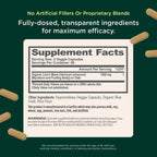 The Genius Brand Genius Lion's Mane - Plant-Based Supplement for Memory, Focus & Mood Support - Organic & Non-GMO - 120 Veggie Capsules