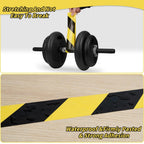 Hazard Safety Warning Stripe Tape 6 Pack, 2 Inch x 36 Yards Black & Yellow Caution Tape Roll Bulk Waterproof Barricade Hazard Tape Self-Adhesive Tape for Floor, Walls, Pipes, Equipment Marking