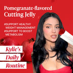 FOODOLOGY Coleology Cutting Stick Jelly, Pomegranate – Appetite Suppressant, Chia Seeds, Garcinia Cambogia HCA, Korean Dietary Supplement with Collagen - 1 Pack of 10