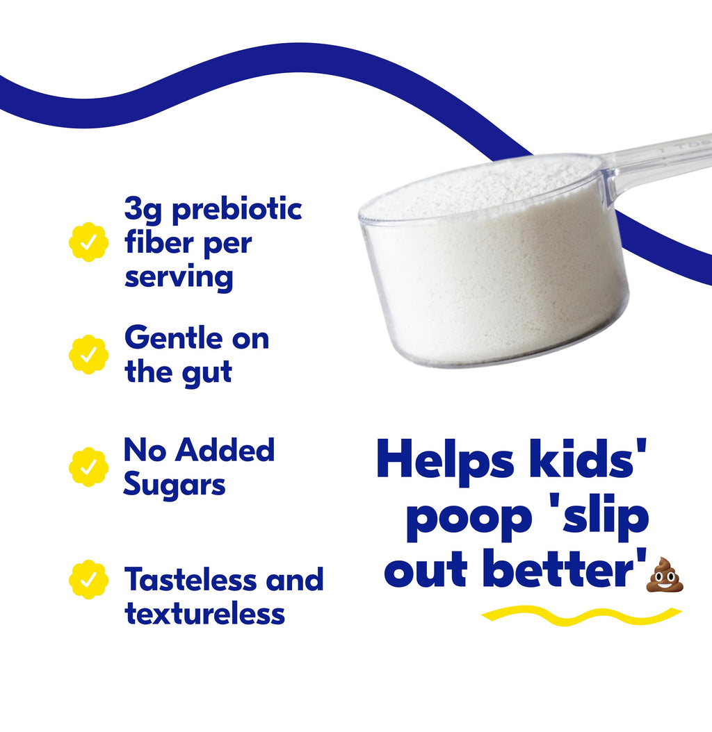 Begin Health Growing Up® Prebiotics for Kids 84-Packs | Prebiotic Soluble Powder Stool Softeners & Digestive Gut Health Supplement | Ideal to Mix with Kids Daily Beverages and Soft Foods - Unflavored