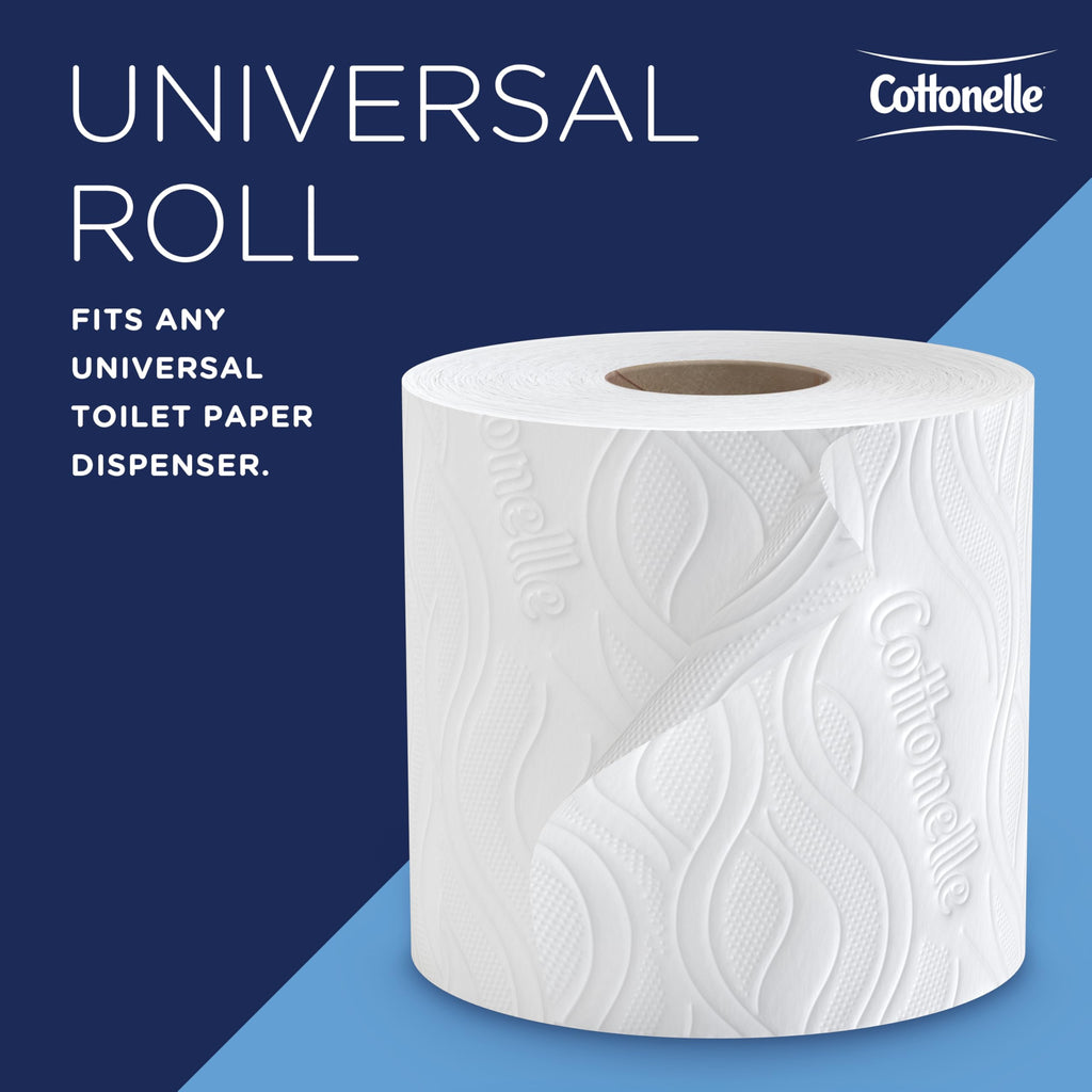 Cottonelle® Professional CleanCare Standard Roll Bulk Toilet Paper (58696), 2-Ply, White, Individually Wrapped (400 Sheets/Roll, 40 Rolls/Case, 16,000 Sheets/Case)