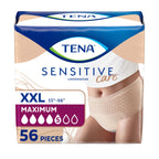 Tena Sensitive Care Adult Maximum Incontinence Underwear for Women, XXL, 56 Count (Waist Size 55in-66in)