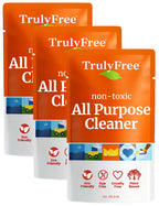 Truly Free Everyday Cleaner - Multipurpose Cleaner Spray, Kitchen Counter Cleaner, Natural Cleaning Products, Multi-Surface Household Solution - Pack of 3
