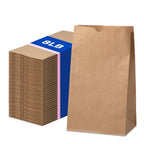 FMP Brands 500 Pack 8 lb Brown Paper Lunch Bags, 12.4 x 6 x 4 Premium Kraft Paper Bags Bulk for Small Business, Recyclable Snack Sacks, Durable Paper Grocery Bag for Food Storage, Packing