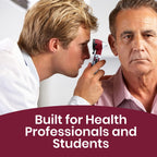 Zyrev ZetaLife Otoscope - Ear Scope with Light, Ear Infection Detector, Pocket Size (Maroon Color)