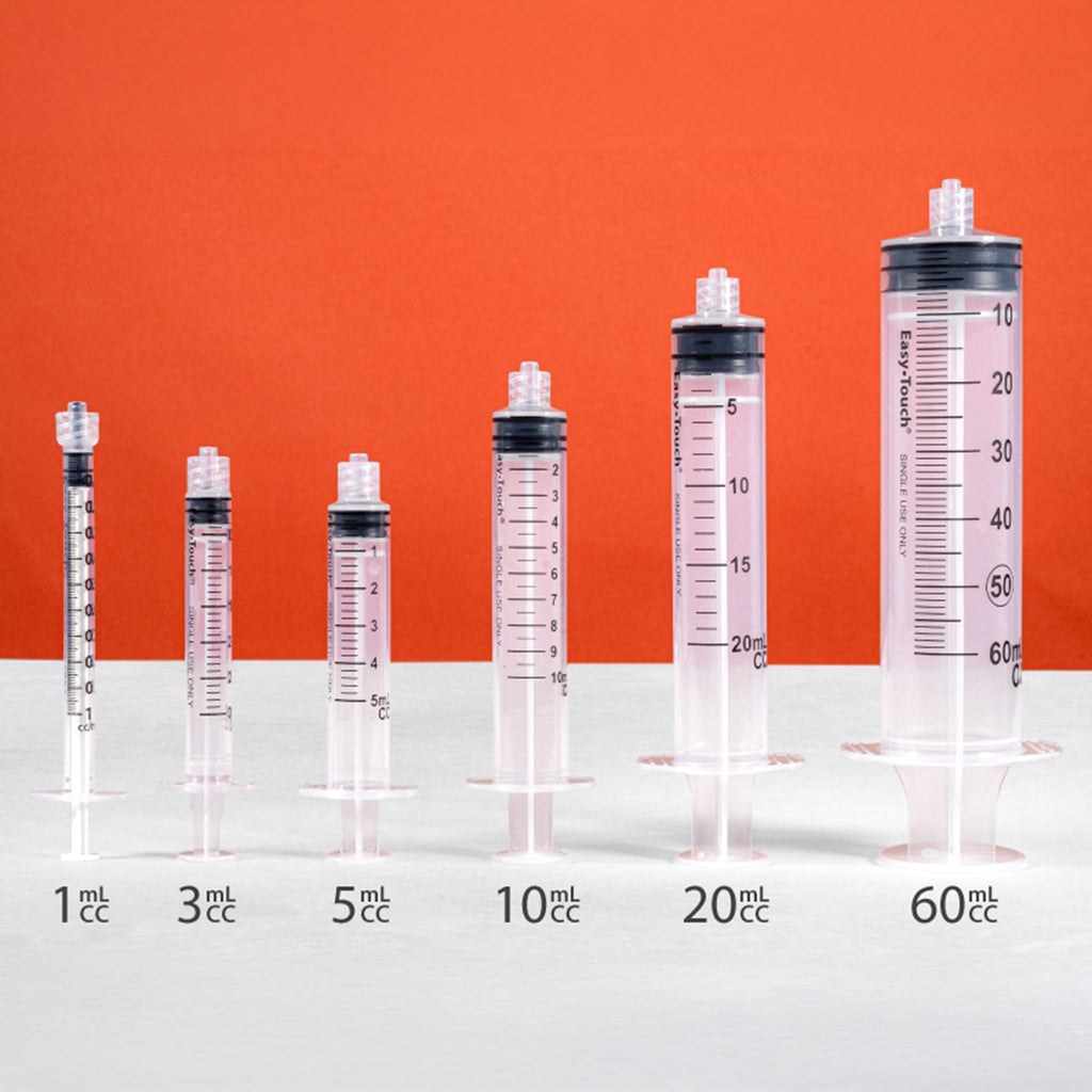 Easy Touch Luer-Lock Syringe Barrel, 60ML Syringe, Pack of 40