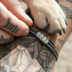 Personalized Silver Stainless Bracelet, 1-10 Bead, Custom Engraved Gift
