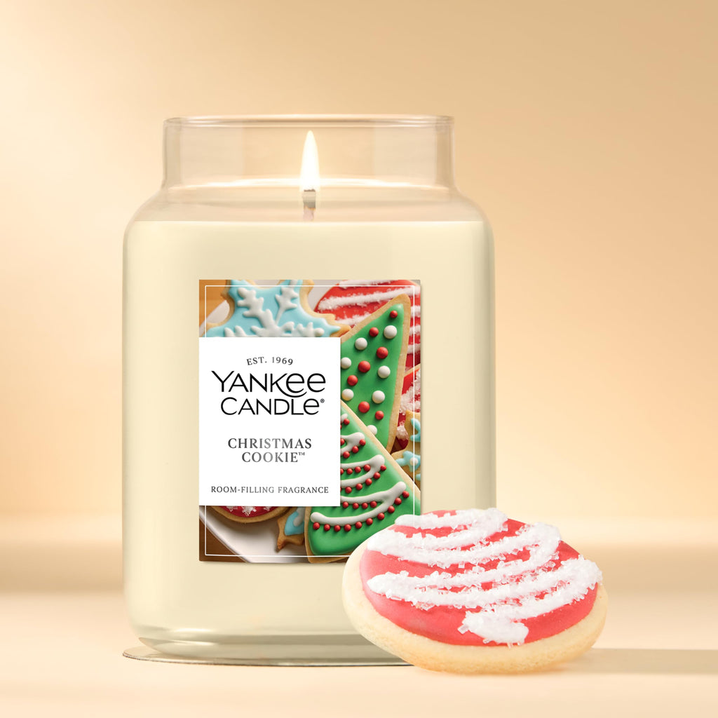 Yankee Candle Christmas Cookie Scented Candle, 22oz Large Jar