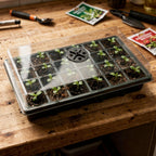 5-Pack Seed Starter Trays with Humidity Dome & Large 24-Cell Plug Trays