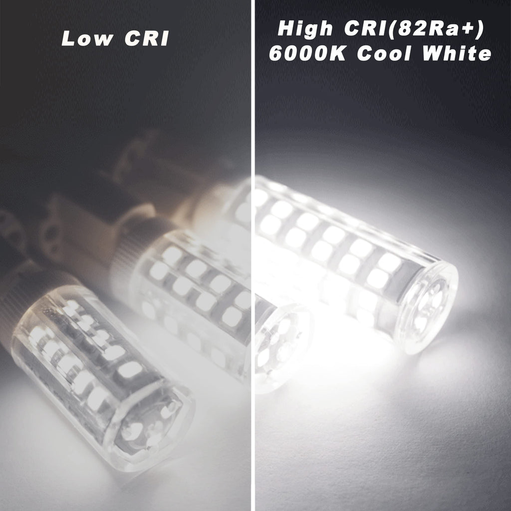 ALIDE E12 C7 Led Candelabra Bulbs 6000k Daylight White, 60 Watt E12 Halogen Equivalent,T6 Small Base 120V C7 LED Light Bulbs 6W Bright Cool White for Ceiling Fan Pendant Chandelier Light,550lm 10Pack