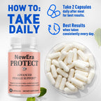 (3 Pack) New Era Protect Capsules, Official Newera Protect Pills for Women with All Natural Ingredients, Advanced New EraProtect Womens Health & Wellness Support Vitamin Supplement (180 Capsules)