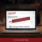 Unsolved murder mystery game - Cold Case Files Investigation - CRYPTIC KILLERS - Detective Evidence & Crime File - individuals, date nights & party games- "Murder at Merivale Manor"