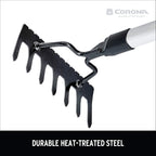 Corona Tools GT 3234 Reach 7-Tine Extended Rake, Silver,RED,Black
