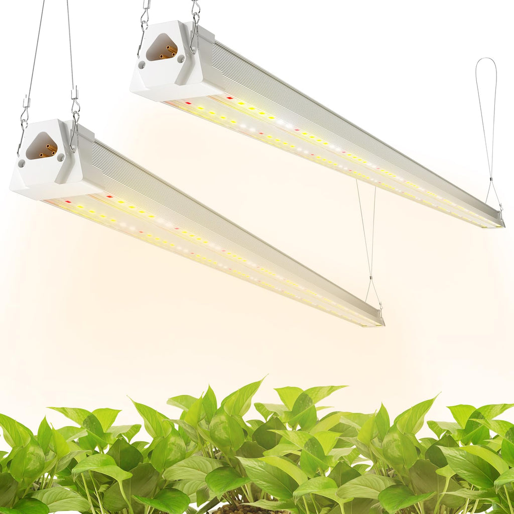FREELICHT 2Pack 4FT Grow Light for Indoor Plants, 40W=250W, Full Spectrum