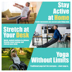 Chair Yoga Cards for Seniors Over 60, 53 Chair Yoga Pose with Step-by-Step Guides, Large Print Exercise Cards for Elderly, Gifts for Grandparents,Grandpa,Grandma,Get Well Gifts