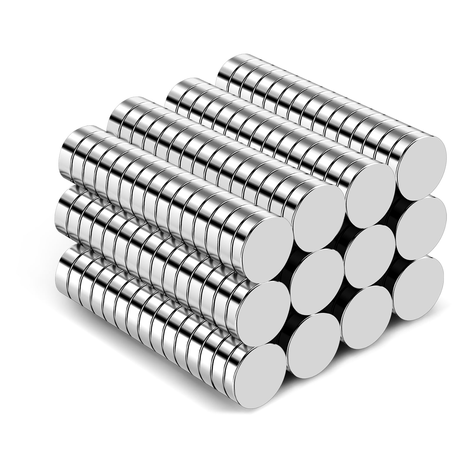 TRYMAG Small Magnets 120Pcs, 10x2mm Mini Neodymium Magnet