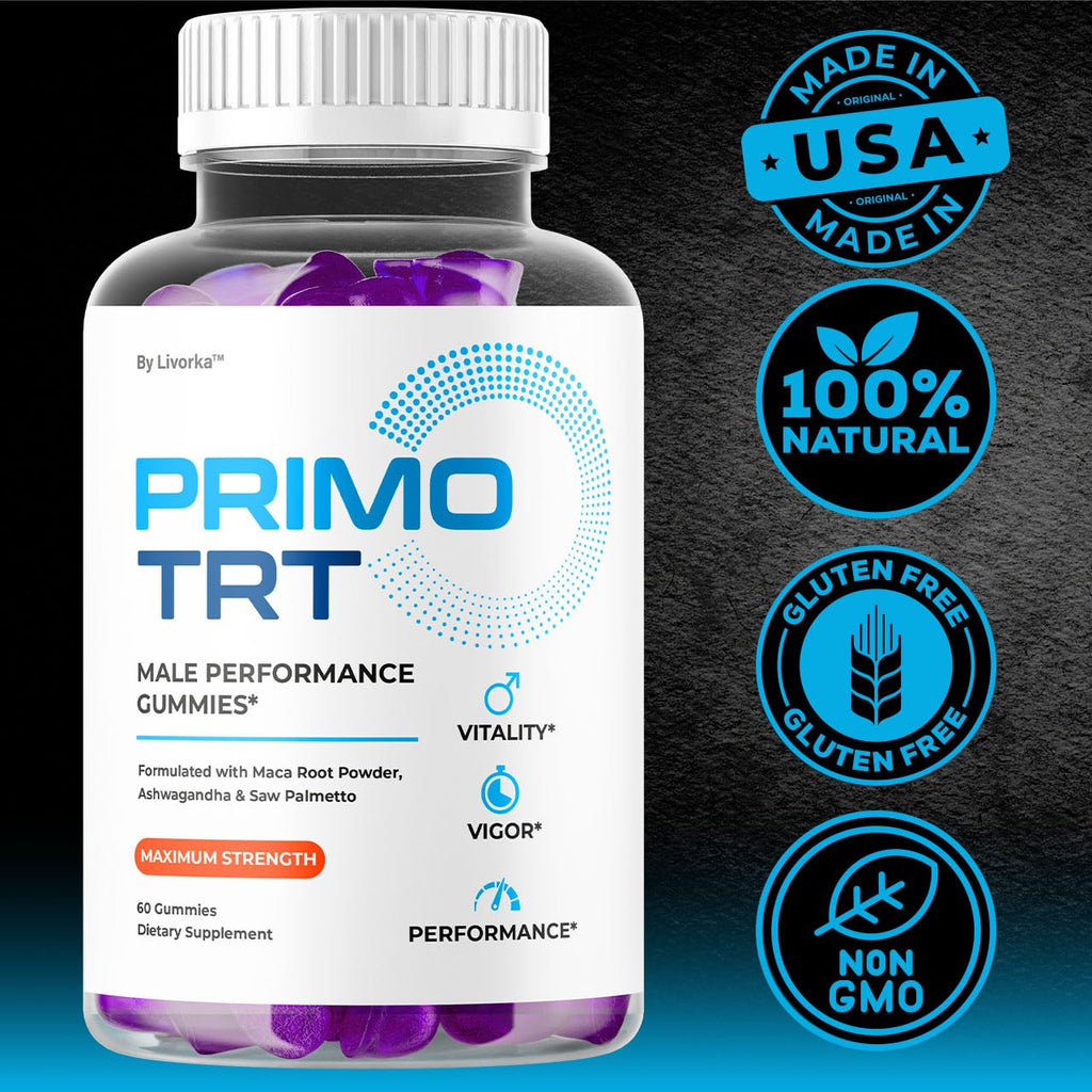 (3 Pack) Primo TRT Gummies - Official for Men Advanced Natural Formula, PrimoTRT Male Gummies for Maximum Performance & Support for Overall Wellness Reviews, Primos TRT Gummys for 3 Months