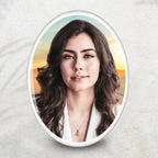 Personalized Porcelain Photo Memorial Garden Stones, Headstones for Graves, Waterproof Outdoor Picture, Photo Plaques for Cemetery, Custom Cameo Insert, Ceramic Picture for Gravestones Grave Markers
