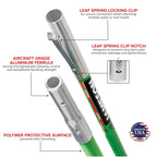 Jameson LS-Series Hollow Core Landscaping Tree Trimming Kit | 16” Barracuda Saw Blade | 18-Foot Reach | Fiberglass Poles with Leaf Spring Locking Buttons | Tree Pruning & Trimming Tool