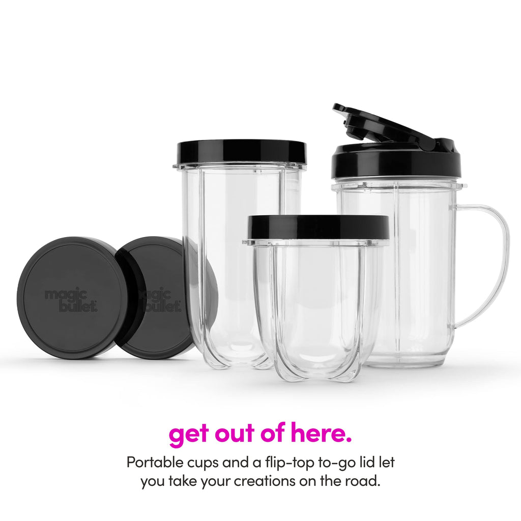 magic bullet® Personal Blender, 22 oz Cup, 250 Watt, Silver, MBR-1101