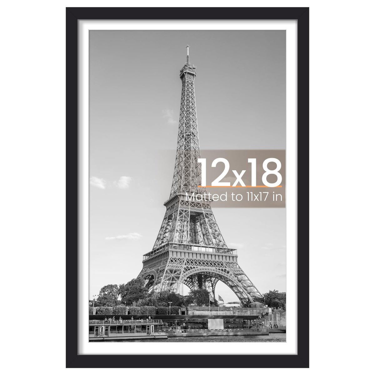 upsimples 12x18 Picture Frame, Wall Decor Poster Frames, Black 1 Pack