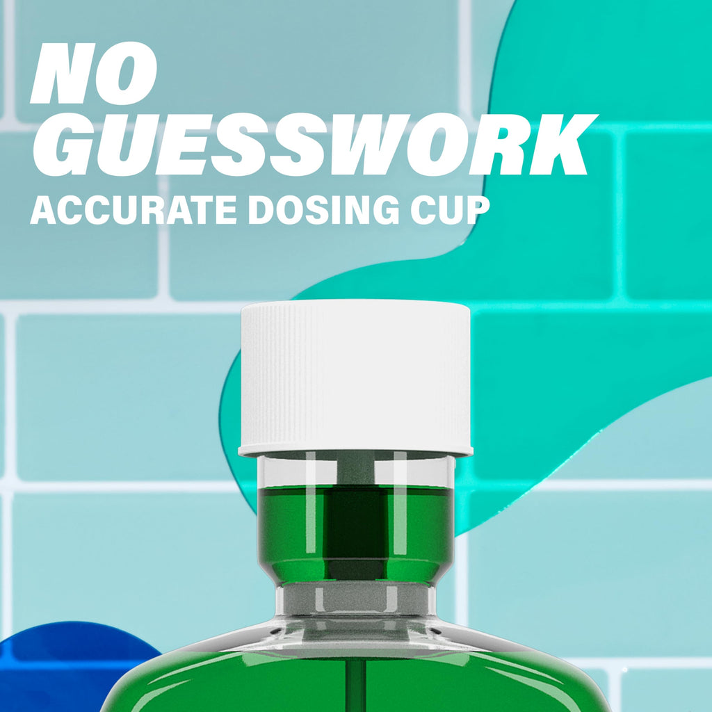 ACT Anticavity Zero Alcohol Fluoride Mouthwash 18 fl. oz., With Accurate Dosing Cup, Mint