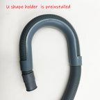 HLMOptimo 10 Feet Universal Washing Machine Drain Hose Flexible Dishwasher Drain Hose Extension Kits Corrugated Washer Hose w/ 1 Adapter 4 Clamps 1 U-Bend Holder