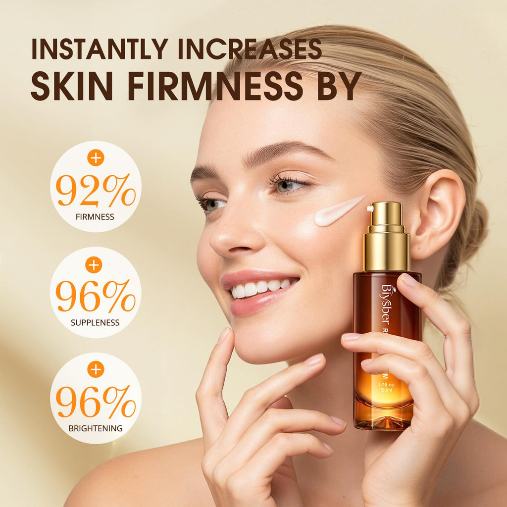 BIYSBER Retinol Collagen Serum for Face: Anti Aging &Anti Wrinkle Repair Peptide Serum with Hyaluronic Acid to Boost Hydration- Day/Night Facial Firming Neck Plump Skin Care for Women/Men(1.70 Fl Oz)