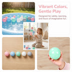 LANGXUN Plastic Ball Pit Balls for Baby Toddler Kids