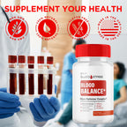 GlucoStasis Capsules, Official Gluco Stasis Blood Health Support Pills with All Natural Ingredients, Advanced Formula Supplement Pills with Max Strength Premium Vitamins for Women & Men (60 Capsules)