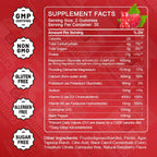 Magnesium Glycinate Gummies 400mg, Mg Potassium Supplement with Chelated Magnesium Malate Complex, Vitamin D, B6, and CoQ10, Supports for Memory, Calm, Mood & Sleep - 60 Count (Pack of 2)