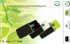 NewlineNY Step-on Super Mini Smallest Travel Bathroom Scale with Protection Sleeve: SBB0638SM-BK+S001MG