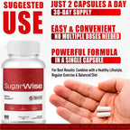 (2 Pack) Sugar Wise Capsules - The Official Support Capsules, All Natural Premium Advanced Formula, Multivitamin Support for Health & Wellness Reviews, 120 Capsules for 2 Months