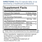 Metabolic Maintenance Ashwagandha Plus - Shoden Extract, L-Theanine & Magnesium - Stress Support - Vegetarian Capsules - Hypoallergenic Formula - 60 Servings - 60 Count