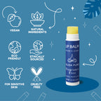 ALIDA PURE Fragrance Free Lip Balm, Vegan Set, Unscented, No Flavor, Beeswax Free, Organic Jojoba and, Avocado Oil, Vitamin E, Natural Moisturizer for Dry, Chapped, or Cracked Lips, 5 Tube Set