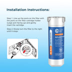Crystala Filters Water Filter Compatible with XWFE (Built-in CHIP), Replacement for GE XWFE, XWF Refrigerator Water Filter Pack of 1