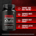 (2 Pack) Steel Power - Steel Power Pills All Natural Maximum Strength, Daily SteelPower Capsules Premium Advanced Support Formula for Overall Health & General Wellness, 120 Capsules for 2 Months