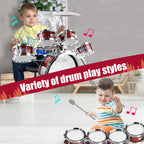 Kids Drum Set for Toddlers 3-5 - Musical Instruments Toys Birthday Gifts