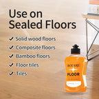 Botare Household Multi-Surface Enzyme Floor Cleaner, Acid-Free Concentrated Mopping Solution for Wood, Hardwood, Laminate, Tile, Marble& Porcelain, Liquid, 17.6 Fl Oz (3 Bottles + 1 Cleaning Cloth)
