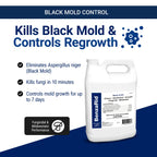 BenzaRid Pro Mold Killer Fungicide Disinfectant including Aspergillus Niger (Black Mold) H5N1 Pack | Multi-Purpose Fungicide, Mildewstat, Disinfectant, Virucide | EPA Reg. 1 Gal + 32 oz.