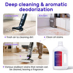 Nukisa Lavender Floor Cleaning Solution 1L Compatible with Dreame Wet & Dry Vacuum and Robot， Residue & Streak Free,Suitable for All Robot Vacuum Cleaners and Wireless Wet Dry Dual-Use Vacuum Cleaners