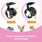 BestPet Pet Stroller Premium 3-in-1 Multifunction Dog Cat Jogger Stroller for Medium Small Dogs Cats with Folding Lightweight Travel & Detachable Carrier,Purple