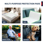 Extra Large Bed Pads with Adhesive Strips 40'' X 36'' Disposable Underpads for Incontinence (30 Pads) Ultra-Absorbent & Leak-Proof Chucks Pads for Adults, Elderly and Kids
