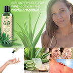 Green Leaf Naturals Amazing Aloe Vera Gel - Freshly Cut, 100% Pure Aloe, Premium Quality, Vegan, Unscented - Natural Sunburn Relief, After Shave, Skin, Face & Hair Care (two 8oz bottles) 16oz
