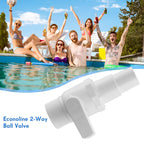 JellyArch 4 Pcs 2 Way Ball Valve Compatible with Hayward SP0729 and Replacement Universal Combo Hose Adapter Compatible with Hayward SPX1091Z7 or SPX1091Z4 for Ground Pool Pump Skimmer