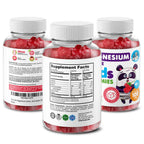 DR. MORITZ Sugar-Free Calm Magnesium Gummies for Kids and Adults - Non-GMO Kids Magnesium Gummies - Raspberry Flavor - 1-Pack (60 Count)