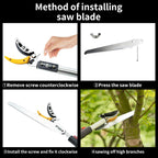 4.6-10 Ft Tree Trimmers Long Handle Pruner with Long Reach Tree Pruner Saw